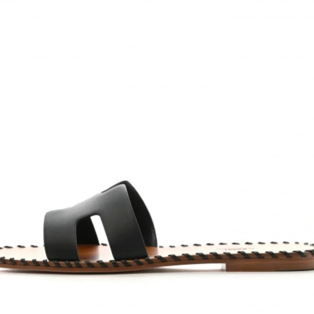 Hermes
Box Calfskin Braided
Oran Sandals EU 38 Black - Picture 4 of 14